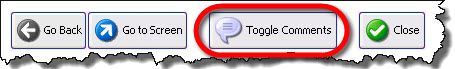 Toggle comments in slideshow