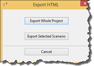 HTML export options